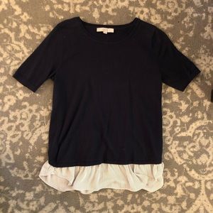 Loft casual sweater in navy blue